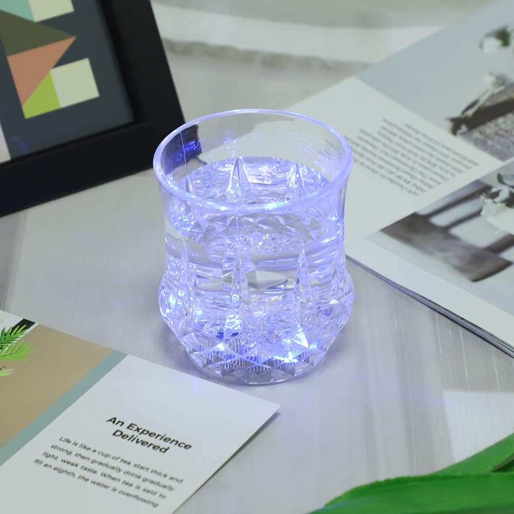 Luminous Cup 200 ml Cocktail Glass Colour Changing Champagne Cup Unique Colourful Pub Glass Restaurant Birthday